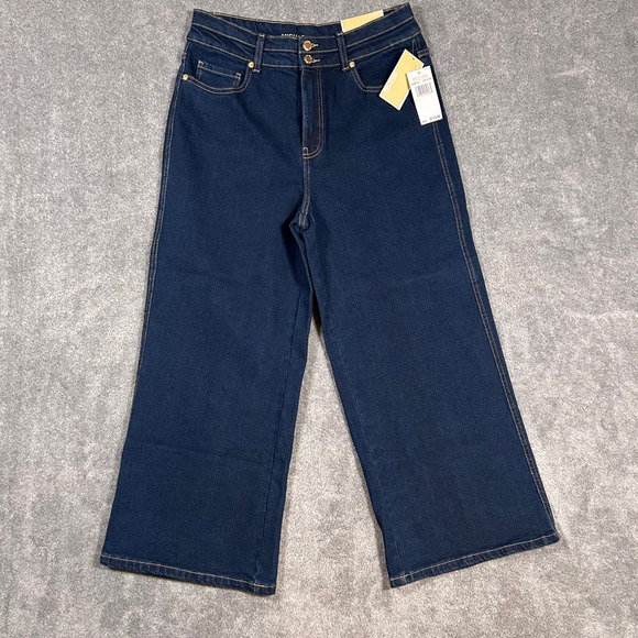 Michael Kors Denim - Michael Kors Denim Jeans Carmen Crop Wide Leg Blue Dark Wash Women's 8 NWT $110